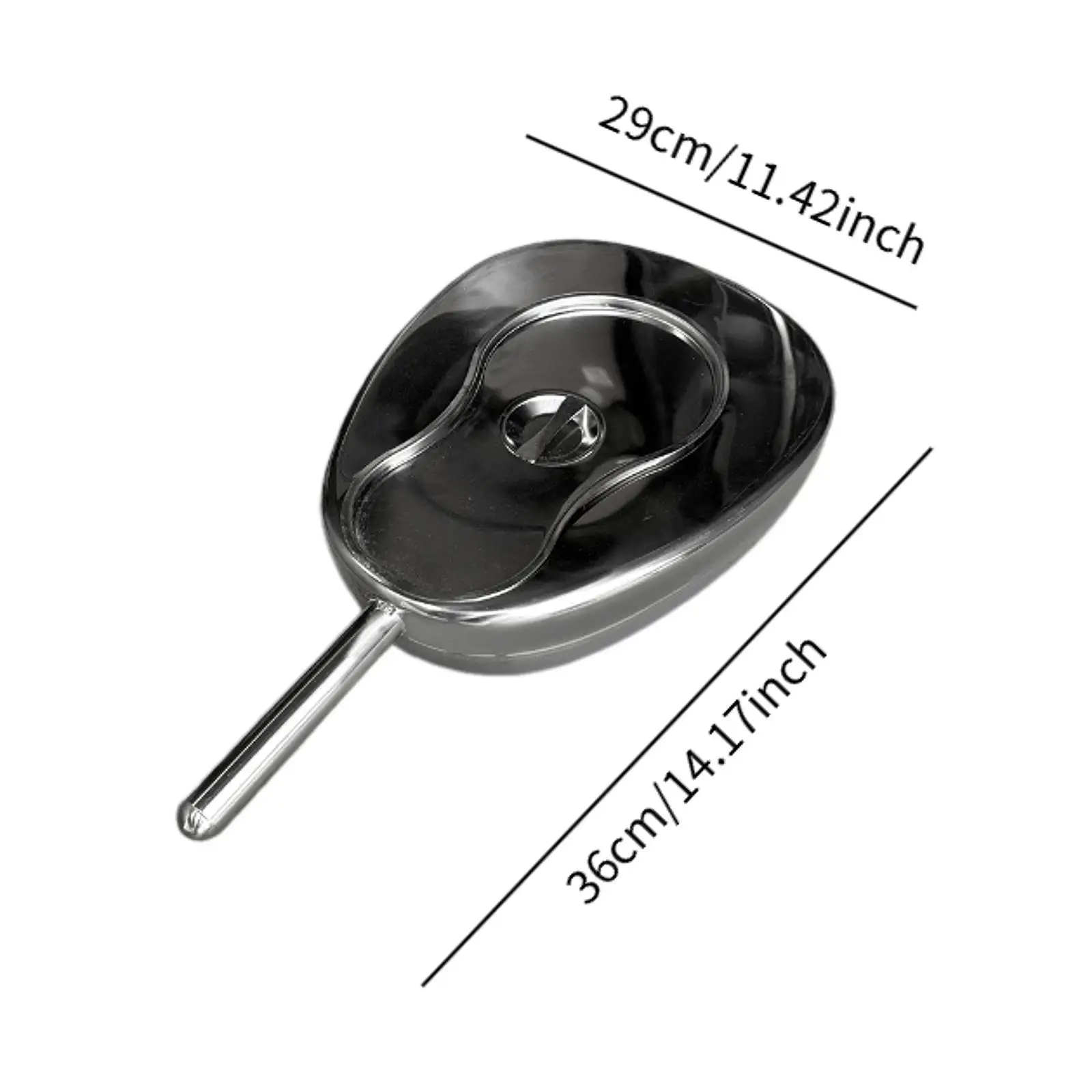 مقلاة سرير من الفولاذ المقاوم للصدأ، حاوية تبول ذات سعة كبيرة للرجال والنساء #6