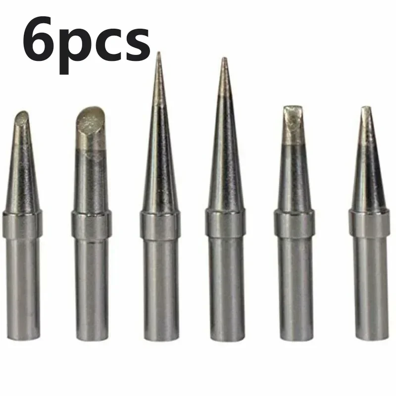 6Pcs/Set Soldering Iron Tips Replacement ET Soldering Iron Tips For Weller WE1010NA WESD51 WES50/51 PES50/51 LR21 Series Solder