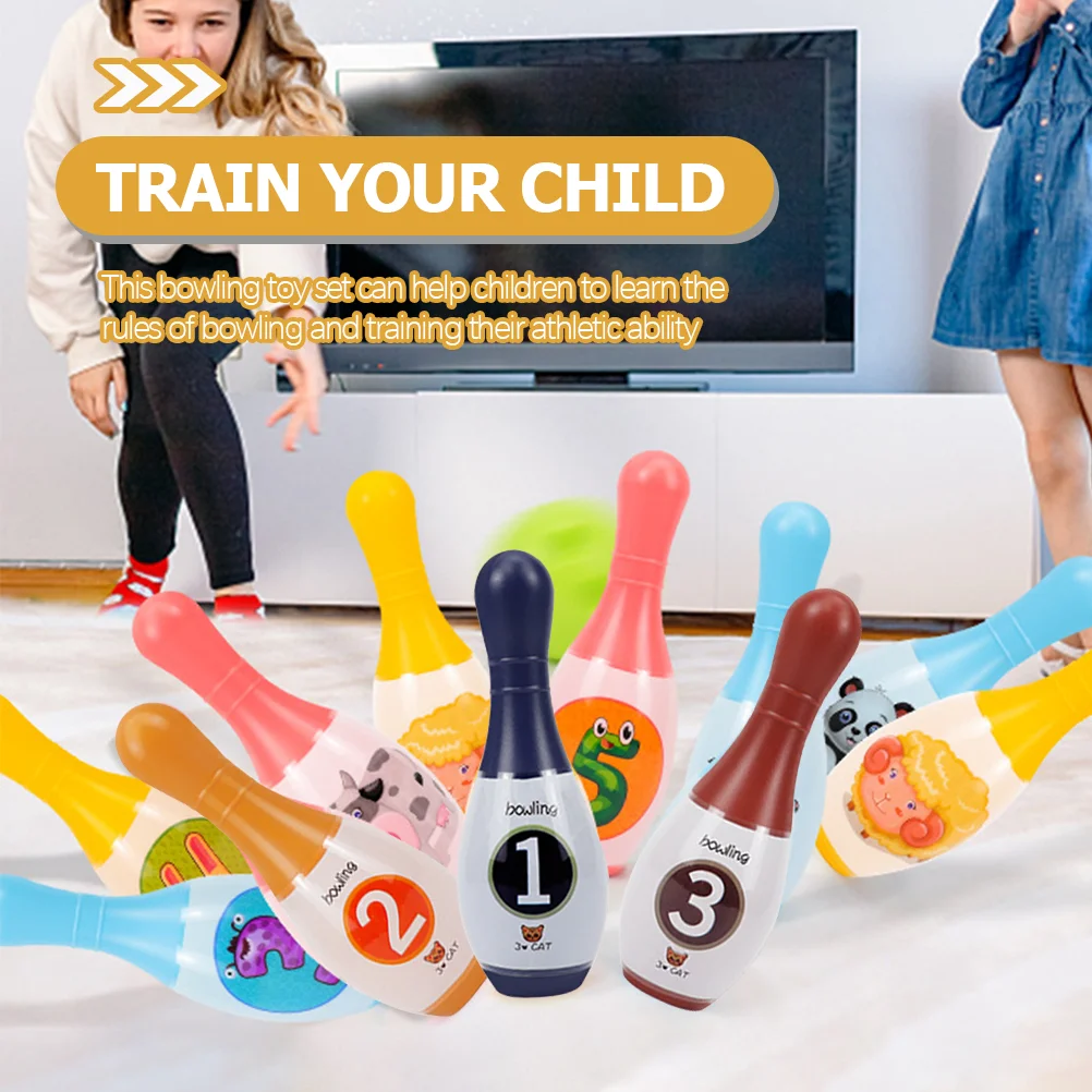 1 Set Bowlingspeelgoed Kinderen Indoor Sportspeelgoed Kinderen Bowling Pin Bowlingballen Games bowlingpin voor kinderen