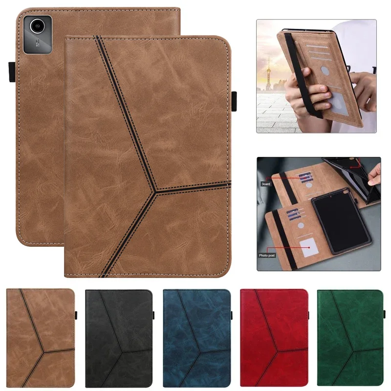 

For Lenovo Tab M11 Case 11 inch Business Leather Cover For Funda Xiaoxin Pad 2024 Case For Lenovo M11 tb330fu Wallet Stand Case