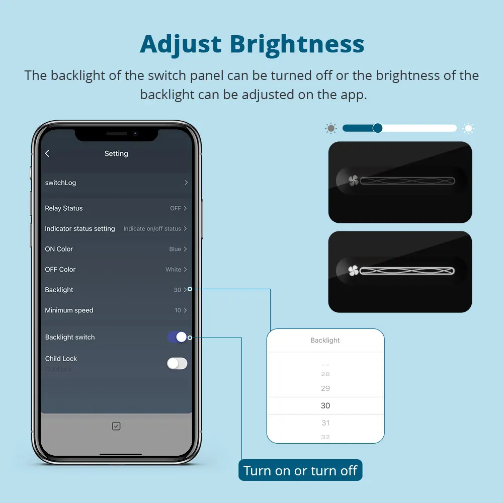 Yagusmart Tuya Zigbee Smart 1 Gang Interruttore della luce Interruttore della ventola Regolare la velocitร del vento Alexa Google Home Controllo