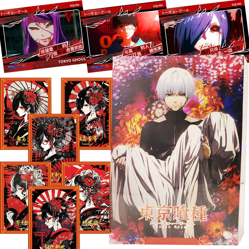 

Wholesale Tokyo Ghoul Collection Cards Fans' Favorite Anime Q-version Design Stand Acrylic Figure Cards Christmas Gifts Toys