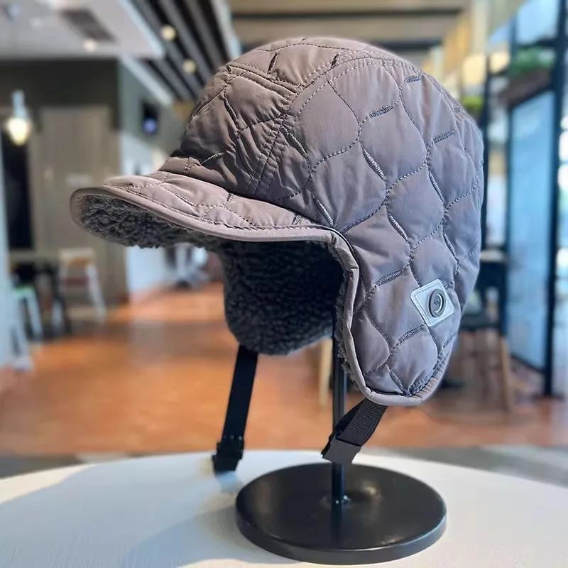 قبعة الطيار في الهواء الطلق التزلج منفذها القبعات الكبار للجنسين قبعة الصوف للجنسين الشتاء سميكة الأذن حامي قبعة دافئة مقاوم للماء قبعة تزلج