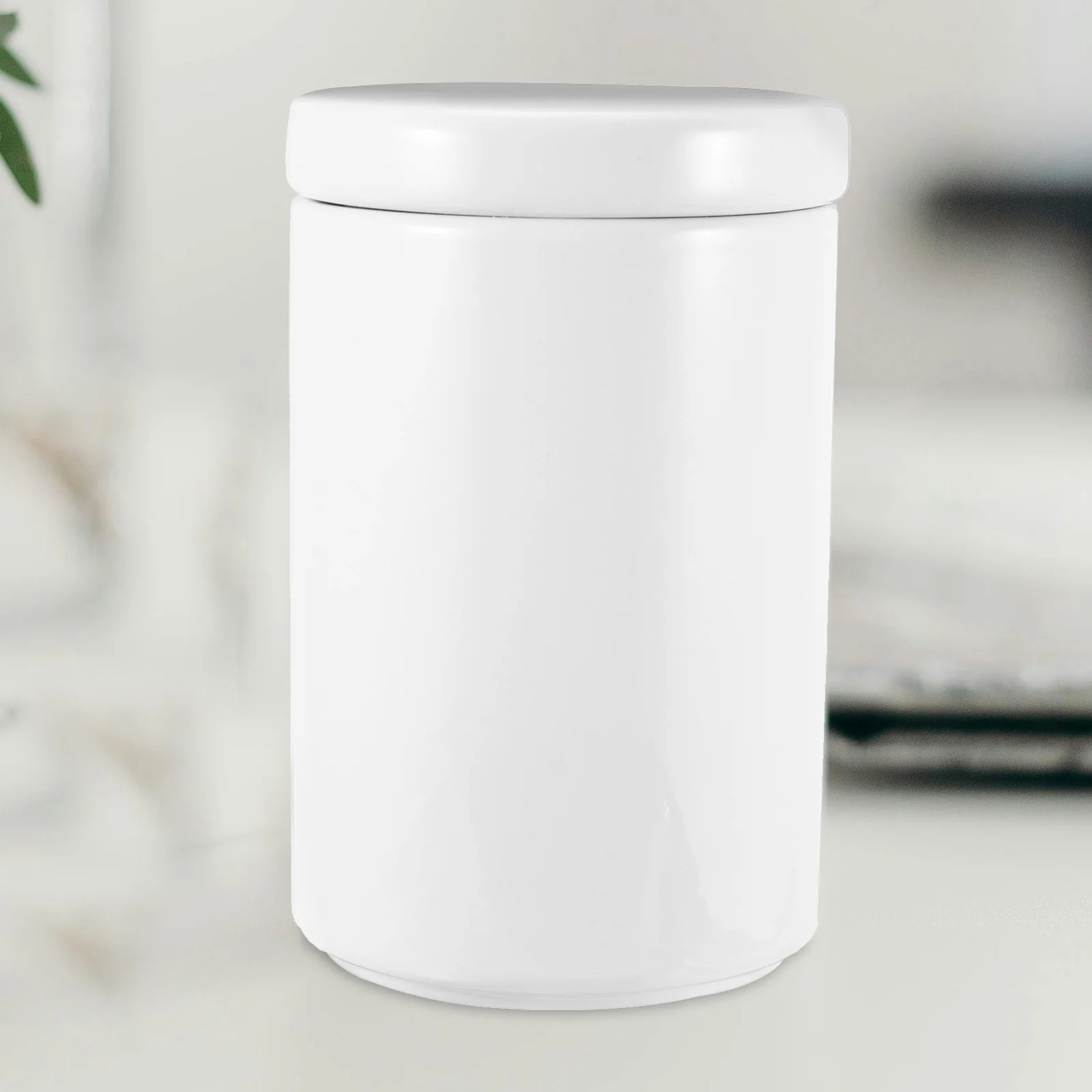 

1Pcs Ceramic Storage Jar Nordic Style Kitchen Sealed Container with Lid for Tea Sugar Nuts Dry Food Multipurpose Food Canisters