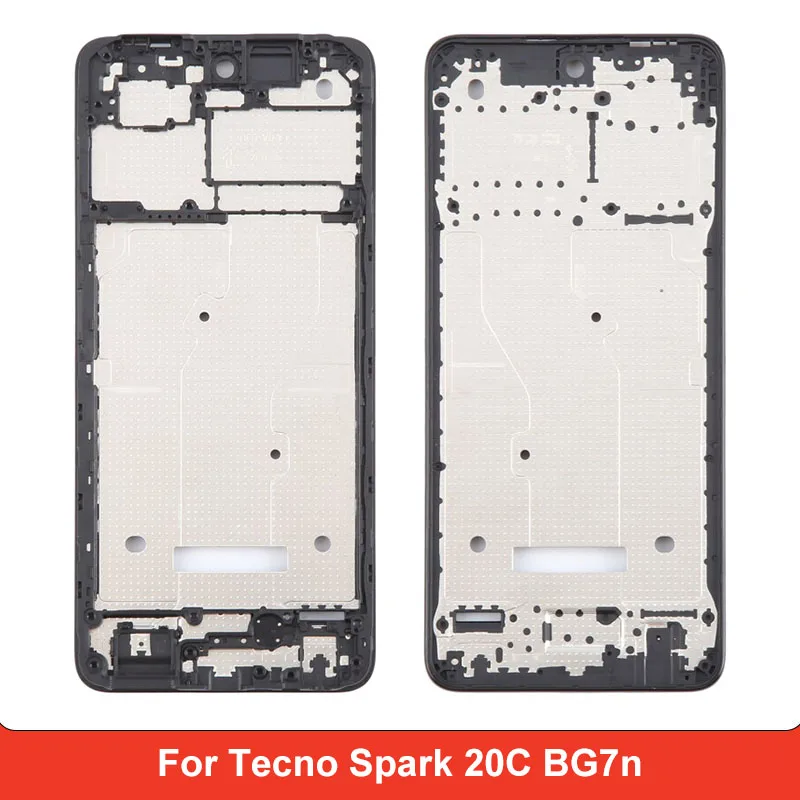 Front Housing LCD Frame Bezel Plate for Tecno Spark 20C BG7n Front Housing Repair Replacement Part