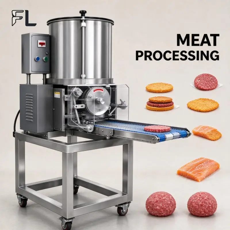 Meat Patty Forming Machine Commercial Automatic Burger Patty Maker Labor Saving Design for Food Processing Workshop
