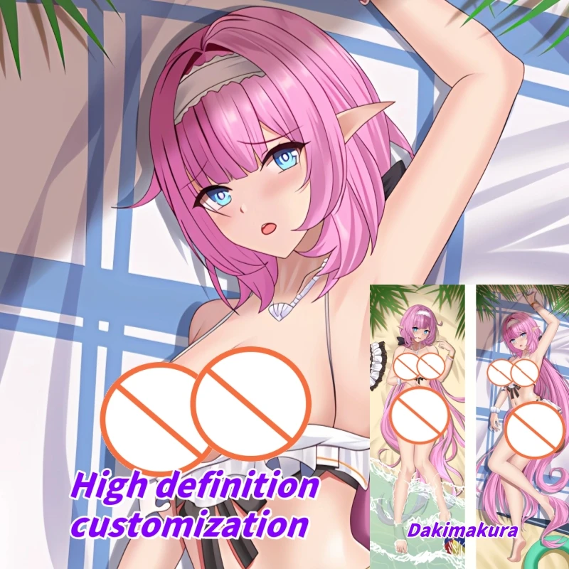 

Dakimakura Anime Pillow Case Honkai Impact 3 Elysia Double-sided Print Of Life-size Body Pillowcase Gifts