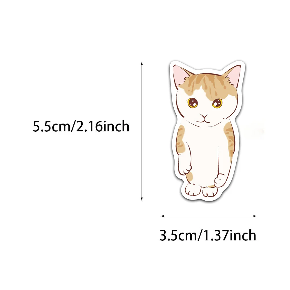 50/100PCS Cartoon Cute Abstract Cat Creative Graffiti Stickers Phone Envelope Guitar Skateboard Scrapbook Decorative Stickers