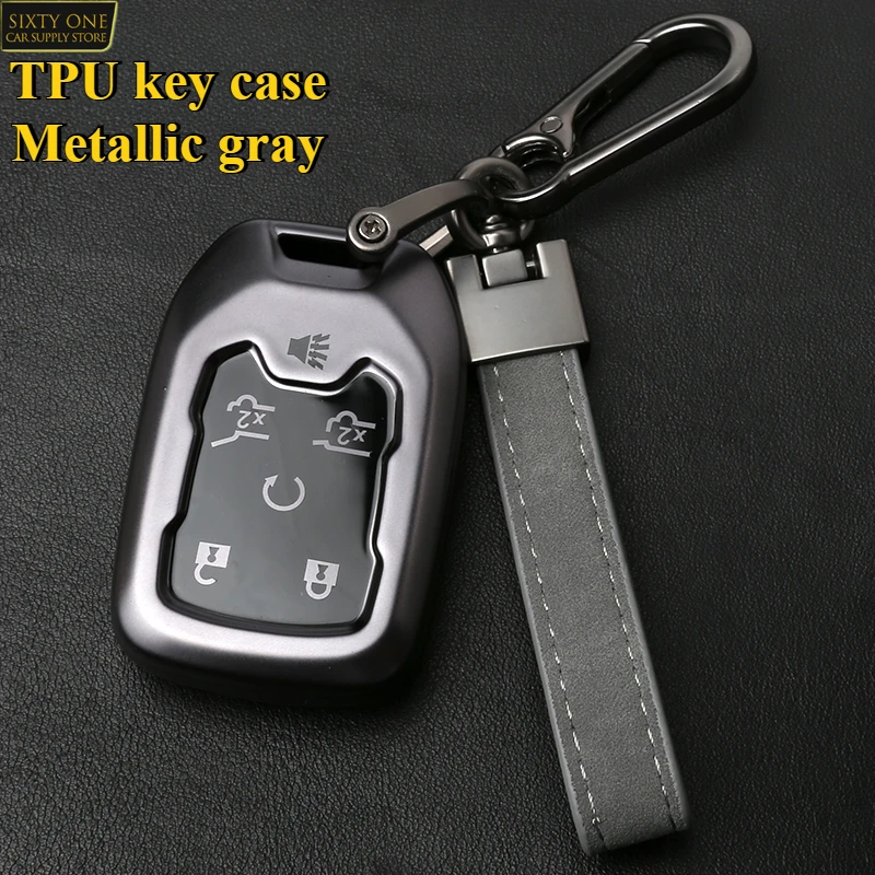 

For GMC Car key cover, Soft TPU Key Fob Case for GMC Terrain Yukon Acadia Chevy keychain Car tuning accessories