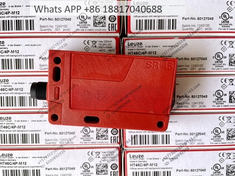 LEUZE photoelectric switches HT46C/4P-M12, HT46C/2N-M12, HT46CL2/6G-M12