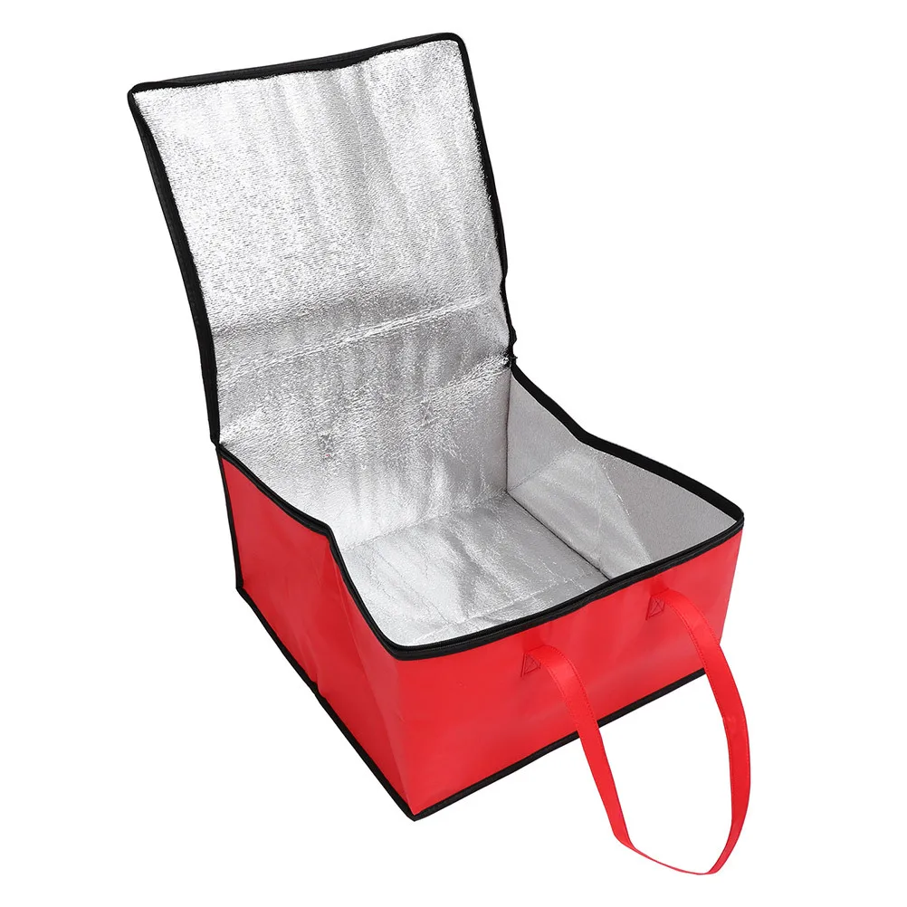 

Insulated Food Bag Premium Non-Woven Aluminum Foil Heat Preservation For Lunch Bento Cake Seafood Pizza Picnic Portable Delivery