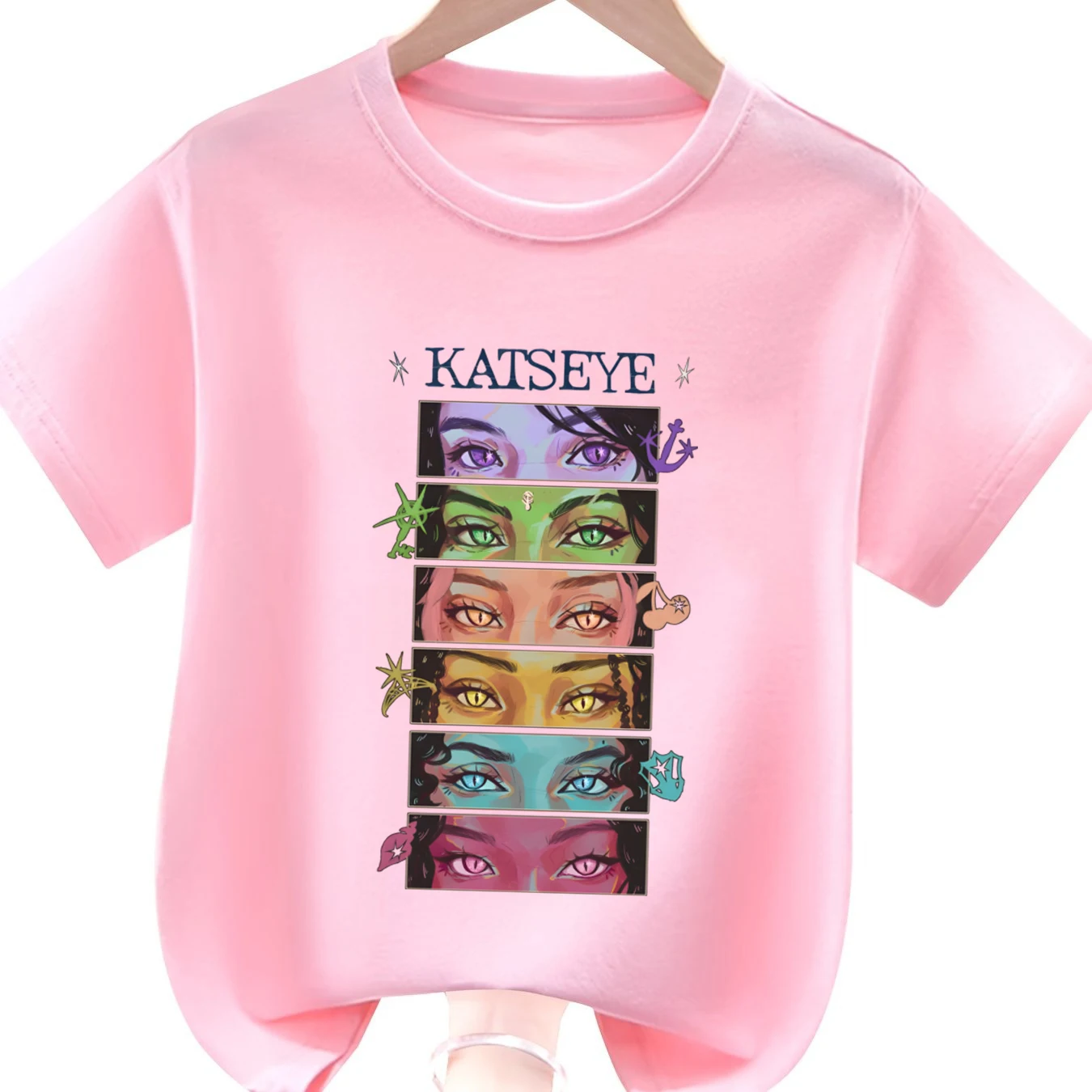 camiseta-estampada-katseye-infantil-casual-manga-curta-gola-redonda-camiseta-confortavel-para-criancas-design-katseye-meninos-meninas-top-de-algodao