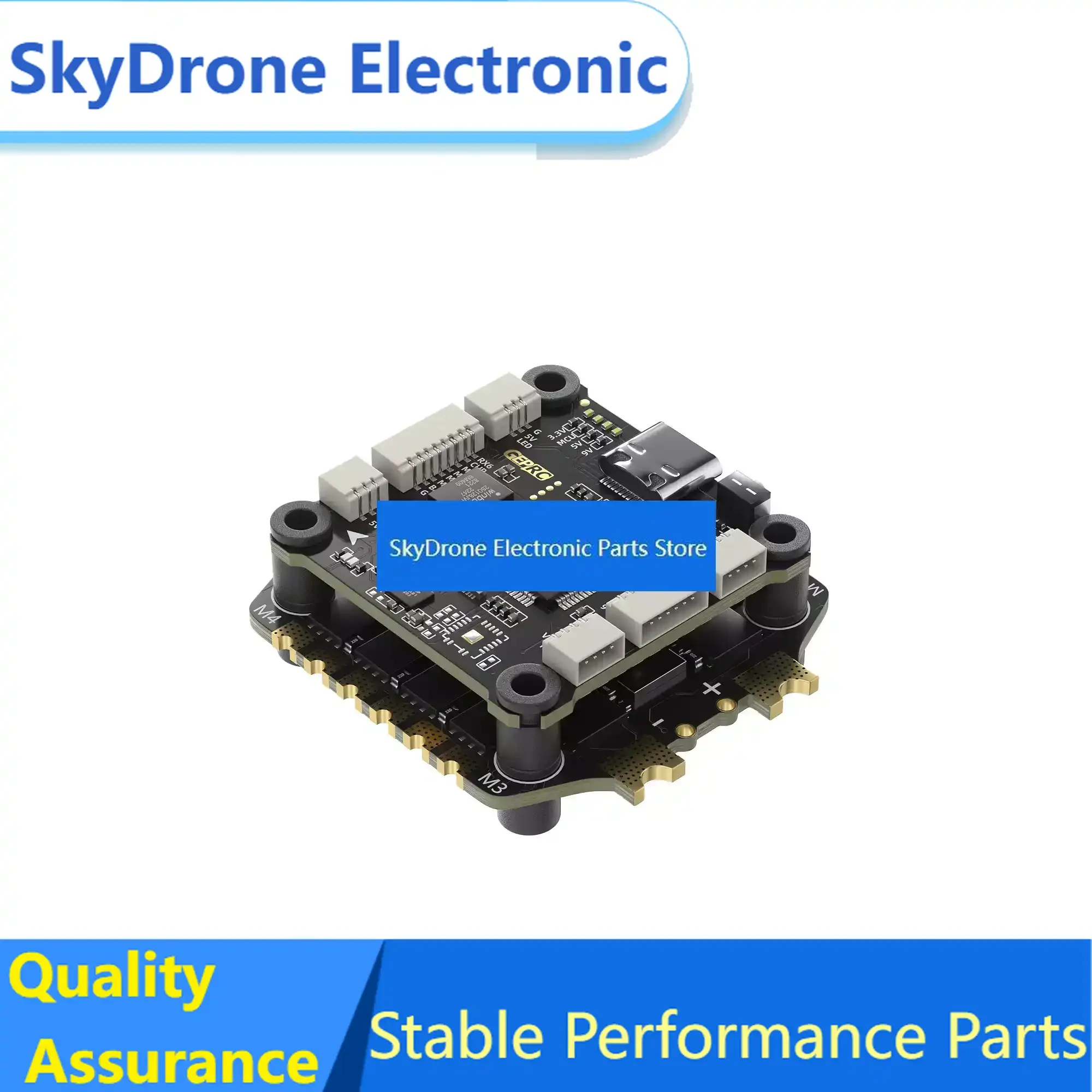 SkyDElTAKER F722 BLS 60A V2 FPV Stack GEPRC All-in-One Combo, STM32F722 FC ICM42688-P Gyro Dual BEC 60A Continuous ESC