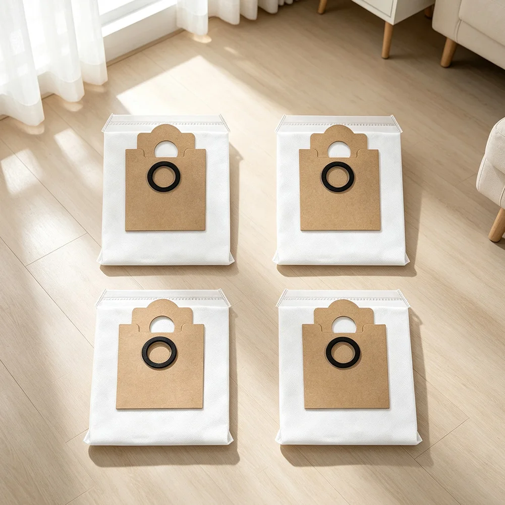 4/20Pcs Dust Bags For Lefant M210 PLUS Robot Vacuum, High-Efficiency Non-Woven Filter Replacement Parts Home Cleaning Tools