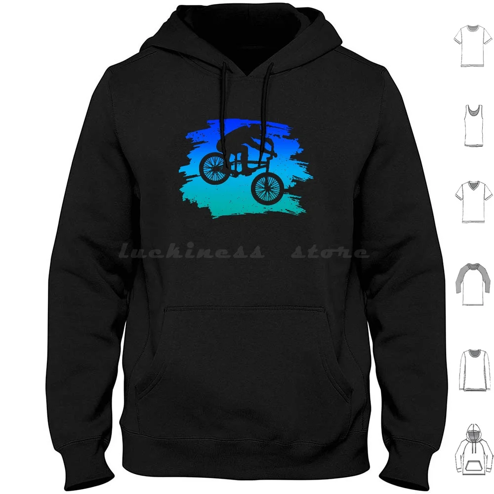 

Bmx Bike Bicycle Biking Gift For Men Women Boys Kids Pullover Hoodie cotton Long Sleeve Bmx Bike Bicycle Biking For Men