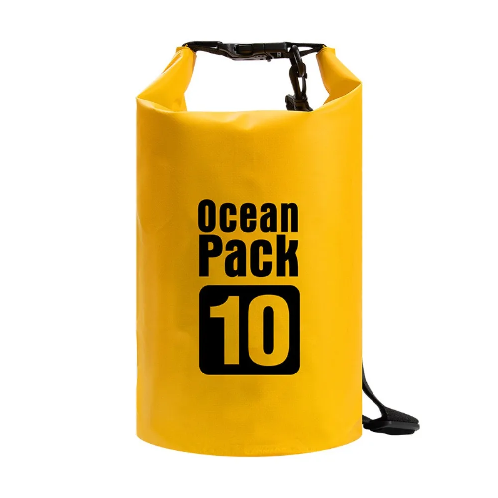 

10L Waterproof Dry Bag Waterproof Large-Capacity Swimming Bucket Bag with Shoulder Straps Foldable Beach Backpack Diving