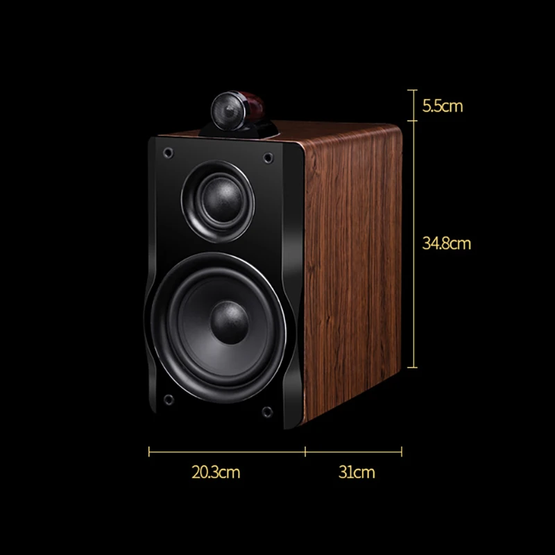 Altoparlanti da scaffale passivi HIFI 100W * 2 Potenza di uscita Divisione di frequenza a 3 vie 6,5 pollici Ad alta fedeltà 2.0 Audio domestico passivo