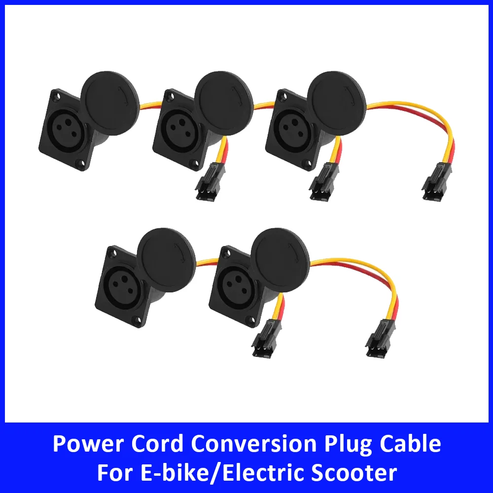 

Power Cord Conversion Plug Cable for E-bike Electric Scooter Accessories Battery Charging Conversion Power Cord Cannon Plug Part