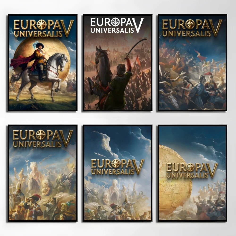 

Game E-Europa Universalis V Poster Elegant And Affordable Wall Art Stickers For Dormitory Living Room And Bedroom Spaces