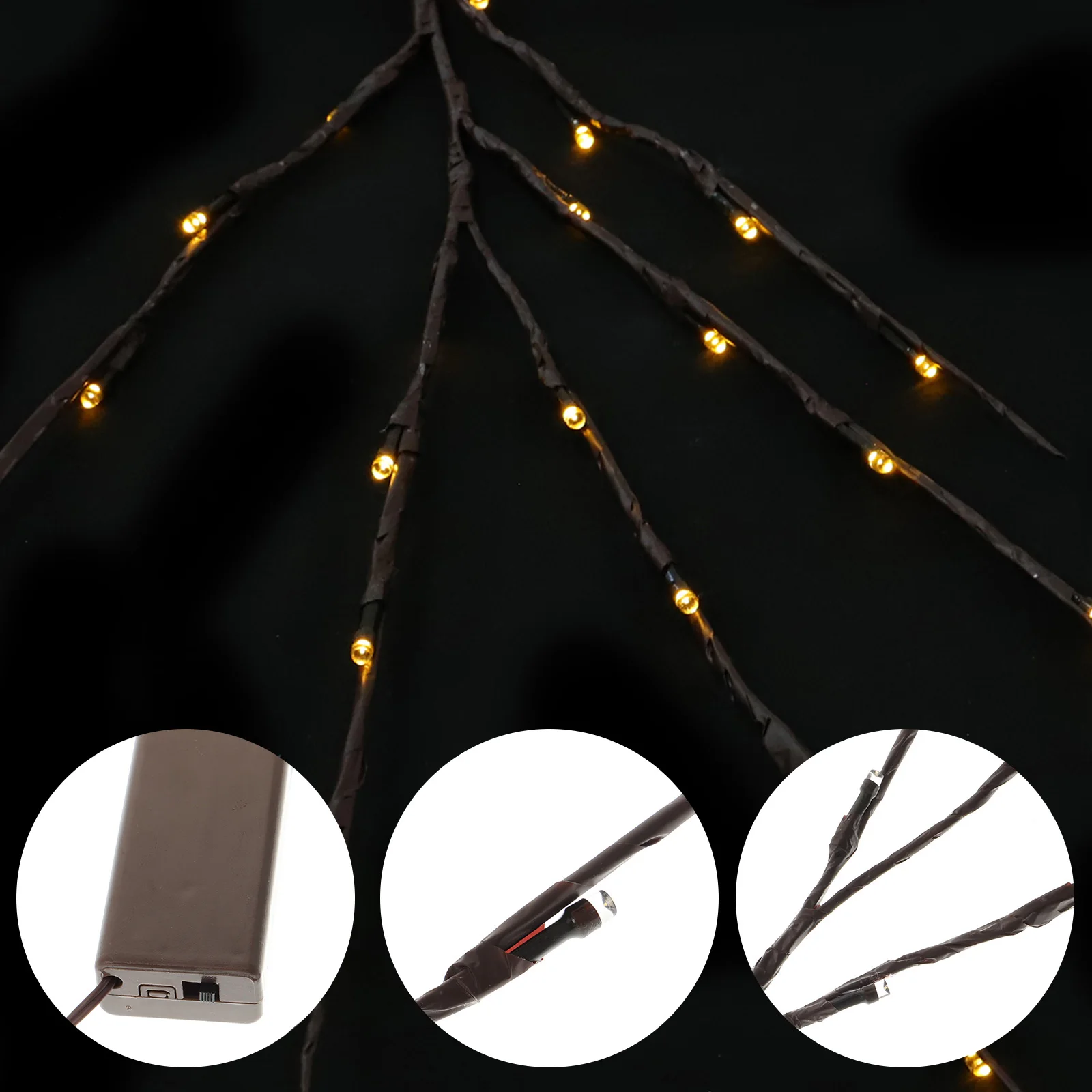 

20 Lamps Branch Tree Lights Elegant Simulated Branch Lamp Perfect for Holiday Christmas Decor Showroom Display Warm White Glow