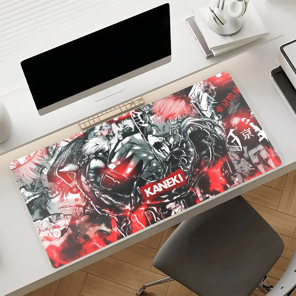 Anime T-Tokyo G-Ghoul-s Mouse Pad Anti Slip Rubber Edge Locked Thickened Laptop Gaming Desk Mat