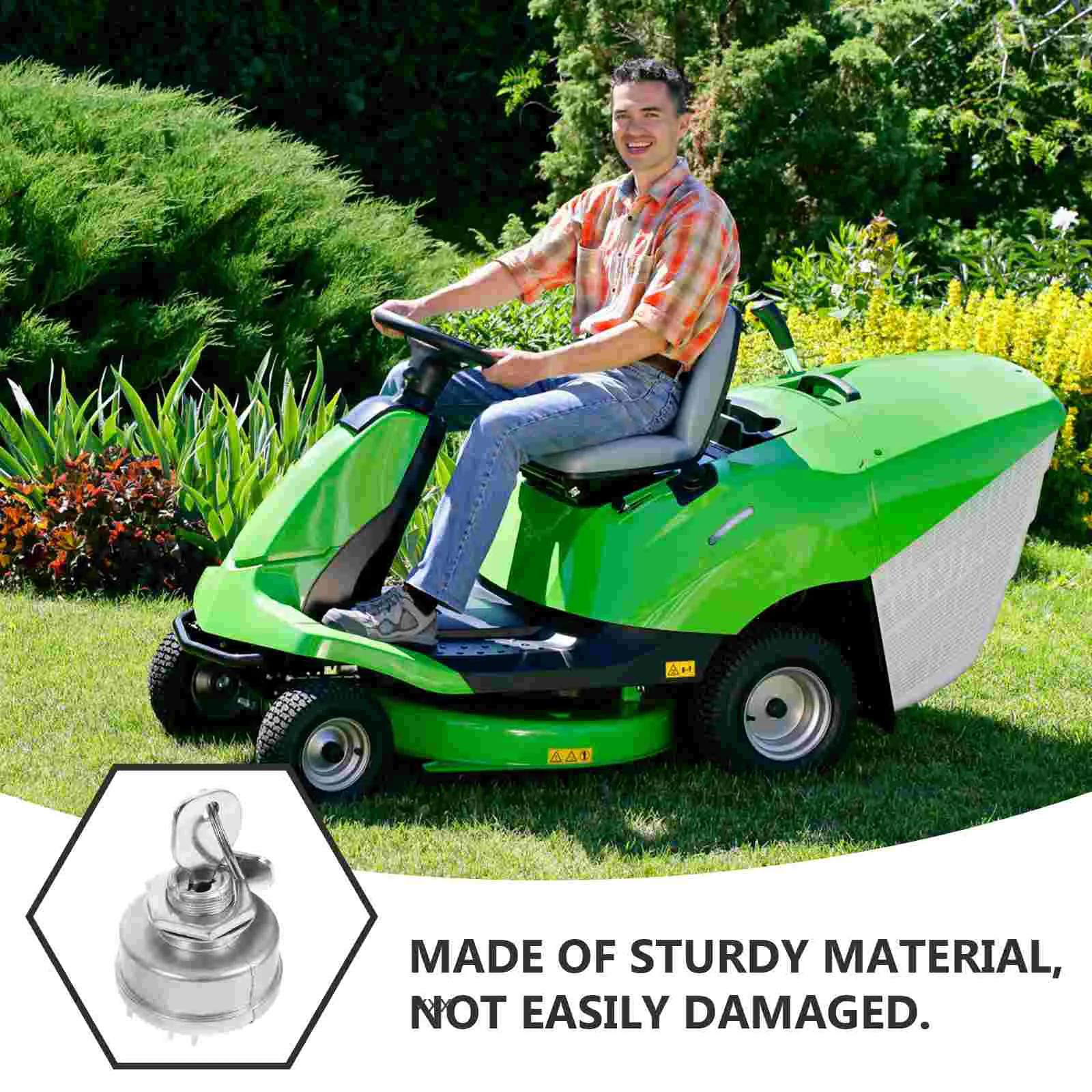 Lawn Mower Ignition Switch Starter Launcher with Key Copper for Tractor Vehicle