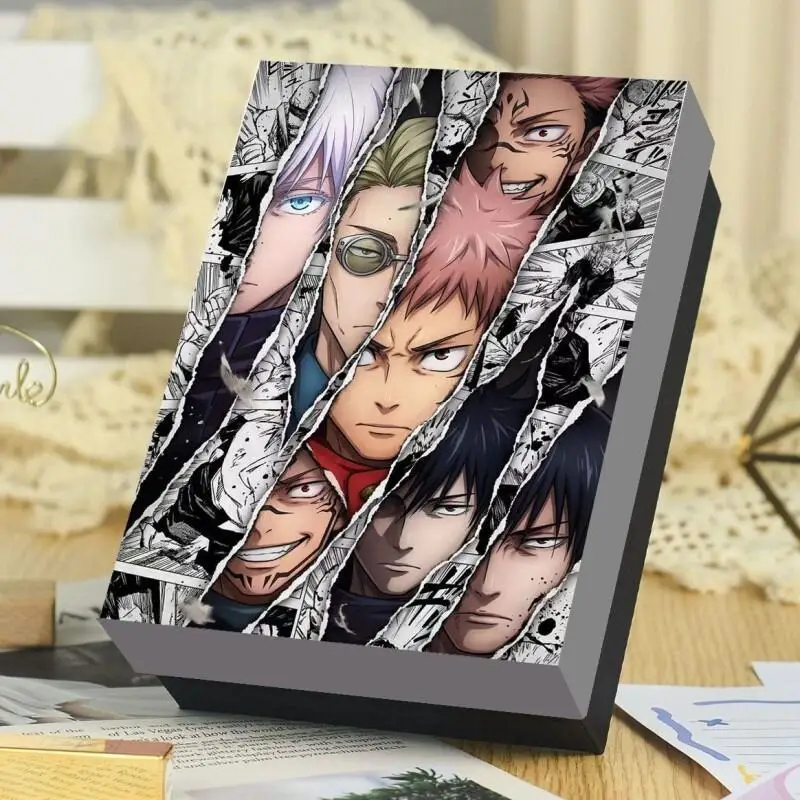 Caja de regalo de lujo Jujutsu Kaisen Gojo Satoru, estilo nuevo, con tapa superior e inferior, regalo de cumpleaños premium, empaque sorpresa para un amigo