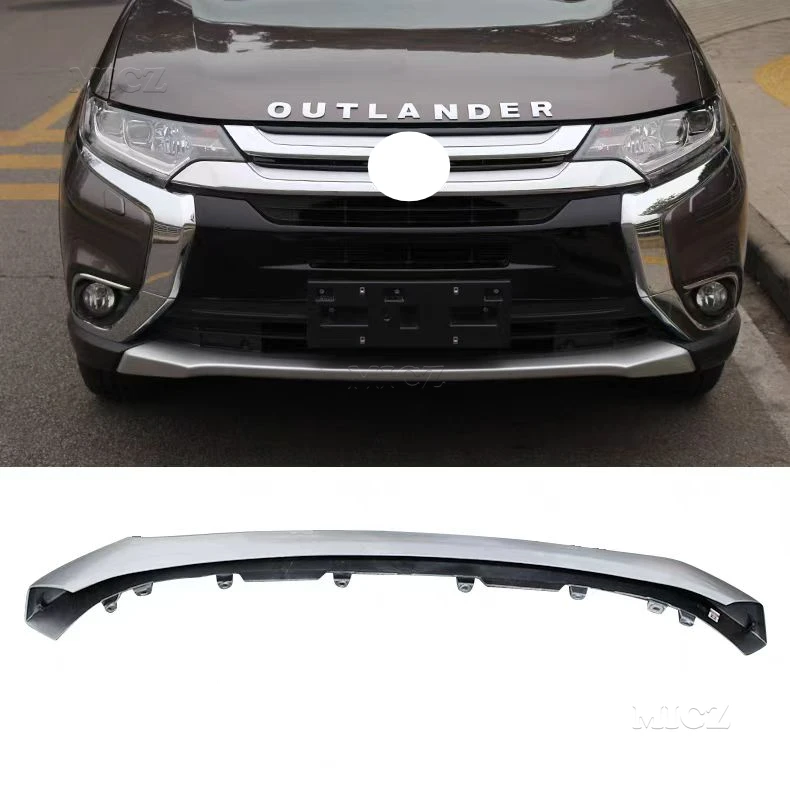 For Mitsubishi Outlander 2016 2017 2018 2019 ABS OriginalFront Bumper Lower Decorative Panel Deflector Trim Car Accessories