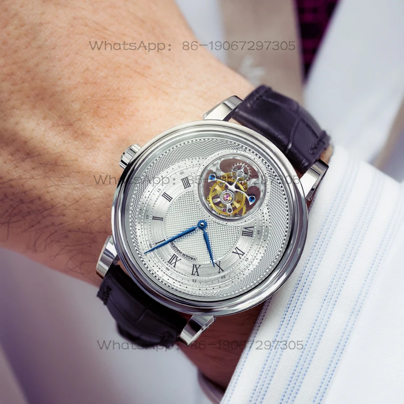

2026 Новые мужские часы, мужские механические часы с полым турбийоном, водонепроницаемые для отдыха