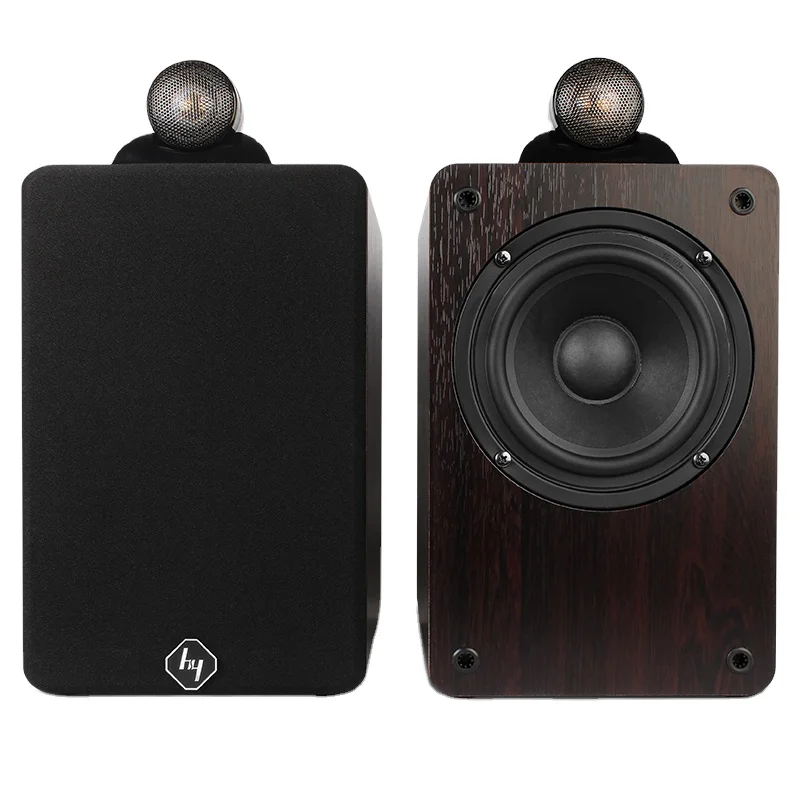 2.0 Hi-Fi Nautilus Tweeter Passive Speakers 5-inch Wooden Bookshelf Computer Subwoofer Box Multimedia Home Theater Sound System