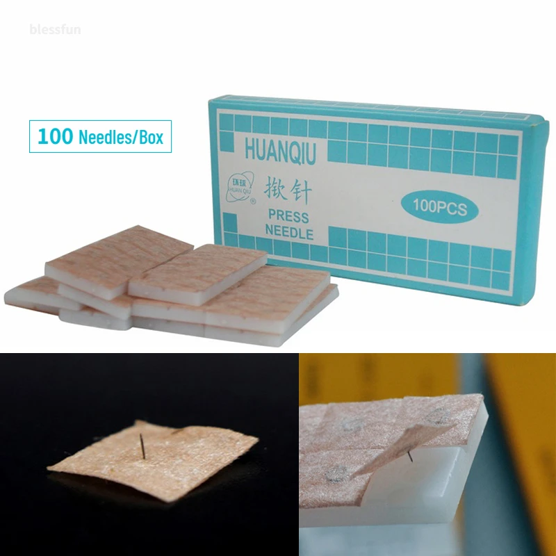 ear acupuncture needle sterile disposable needles embedded ear needle ear press seed 100pcs/box