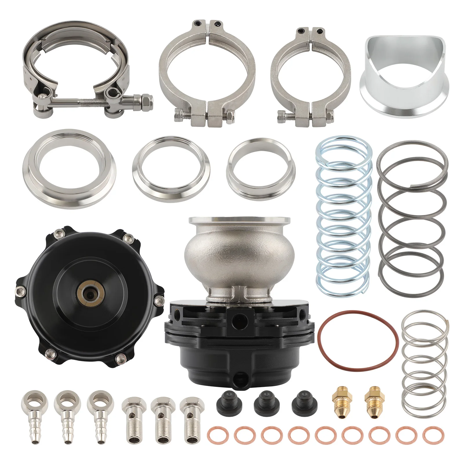 50mm Blow Off Valve Bov & 44mm Vband External Water Cold Wg Wastegate 14psi for Universal, for all motor sport cars.