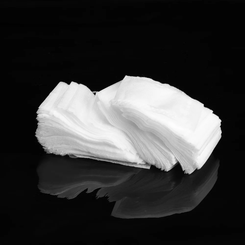 Drawstring Closure Empty Tea Bags 5.5*7cm Size Non-Woven Material Non-Woven Tea Bags White Color Disposable Design