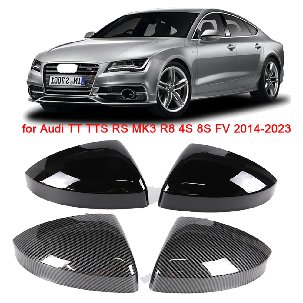 

For Audi TT TTS RS R8 MK3 FV 8S 4S 2014 2015 2016 2017 2018 2019 2020 2021 2022 2023 Exterior Side Rearview Mirror Cover Trim