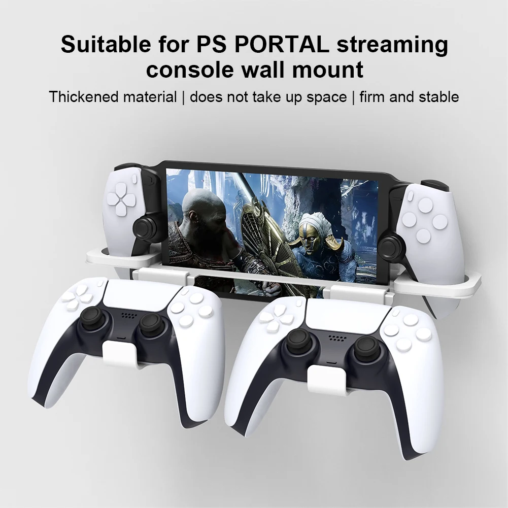 For PS5 Wall Mounting Storage Stand Controller Holder Gamepad Hanger Shelf For PS5 Portal Gaming Console Bracket Game Accessorie