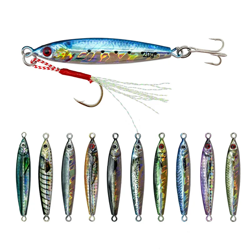 

20g 40g 60g 80g Jigging Fishing Lure Metal Jig Jerkbait 3D Printing Sardine Fish Bait Isca Artificial Pesca Whopper Plopper Bass
