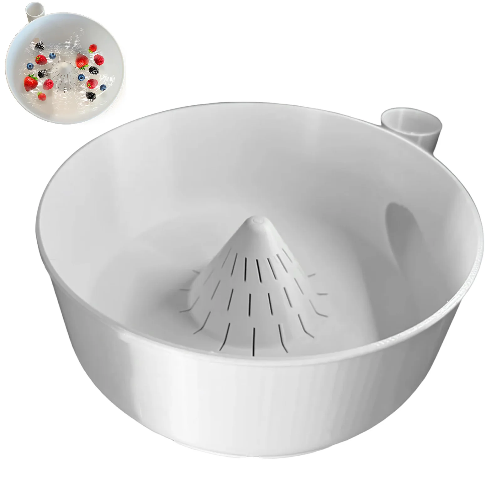 

Portable Fruit Wash Bowl Vegetable Washer 3D Printing Food Washing Spinner Automatic Cleaning Machine for Kitchen Draining