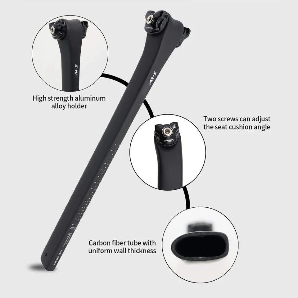Lightweight Carbon Seatpost for SL8 Road Bike 0/15mm Offset