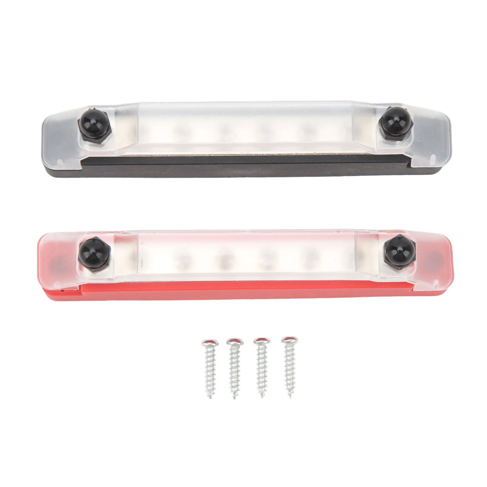 

1 Pair Boats M6 Power Distribution Block High Current DC12V-48V 150A Double Stud 8 Way Battery Bus Red Ship Marine Accessories