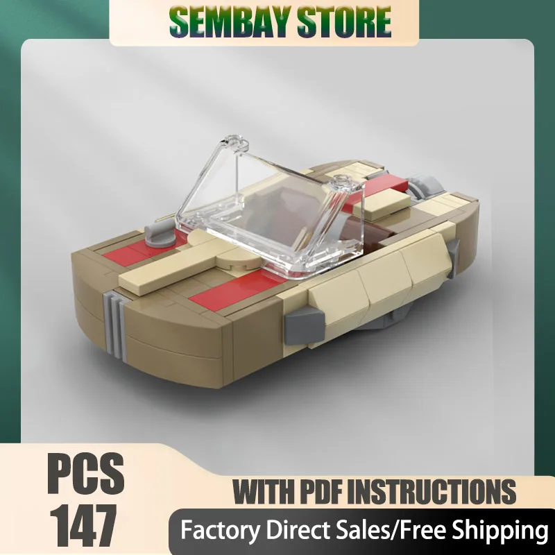 

Star Movie Model Moc Building Brick Modular X-22 Landspeeder Model Technology Blocks Christmas DIY Toy Construction Set Gift