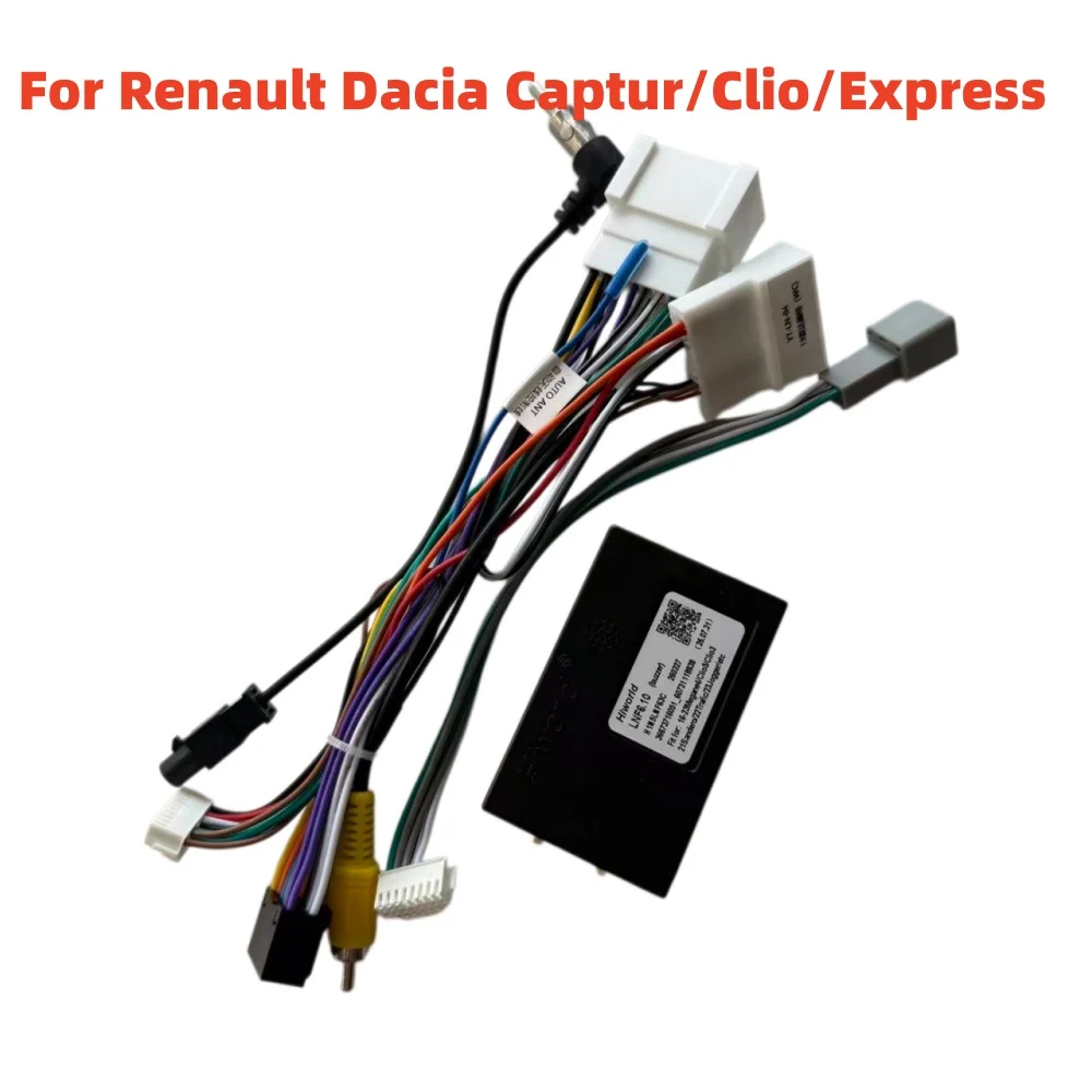 GPS Android Radio Plug& Play Canbus For Renault Dacia Captur/Clio/Express/Trafic/Captur/Logan/Dacia Sandero 16 Pin Wiring Cable