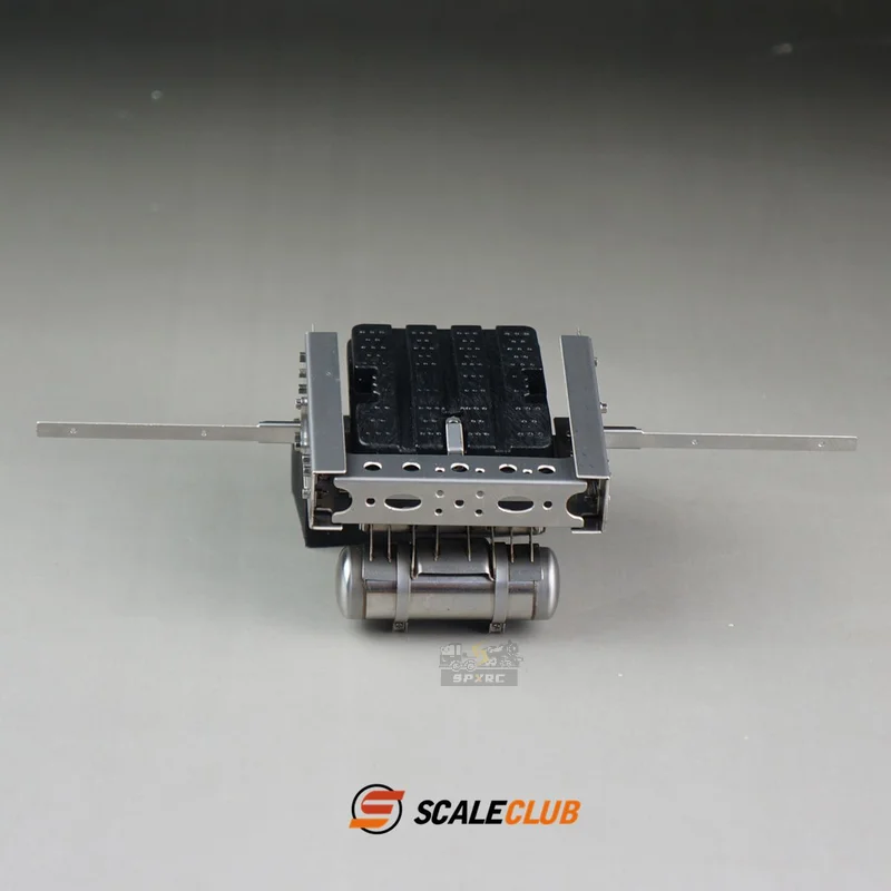 Scaleclub Model 1/14 Tractor Truck For Mercedes-Benz With Two Axles Battery Box Gas Tank Tail Beam Bracket For Tamiya  Lesu