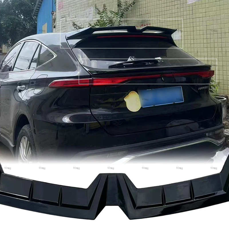 

Для Toyota Venza/Harrier 2021-2024 углеродное волокно, хвостовое крыло автомобиля, украшение, задняя крышка багажника, спойлер, рамка, внешние аксессуары