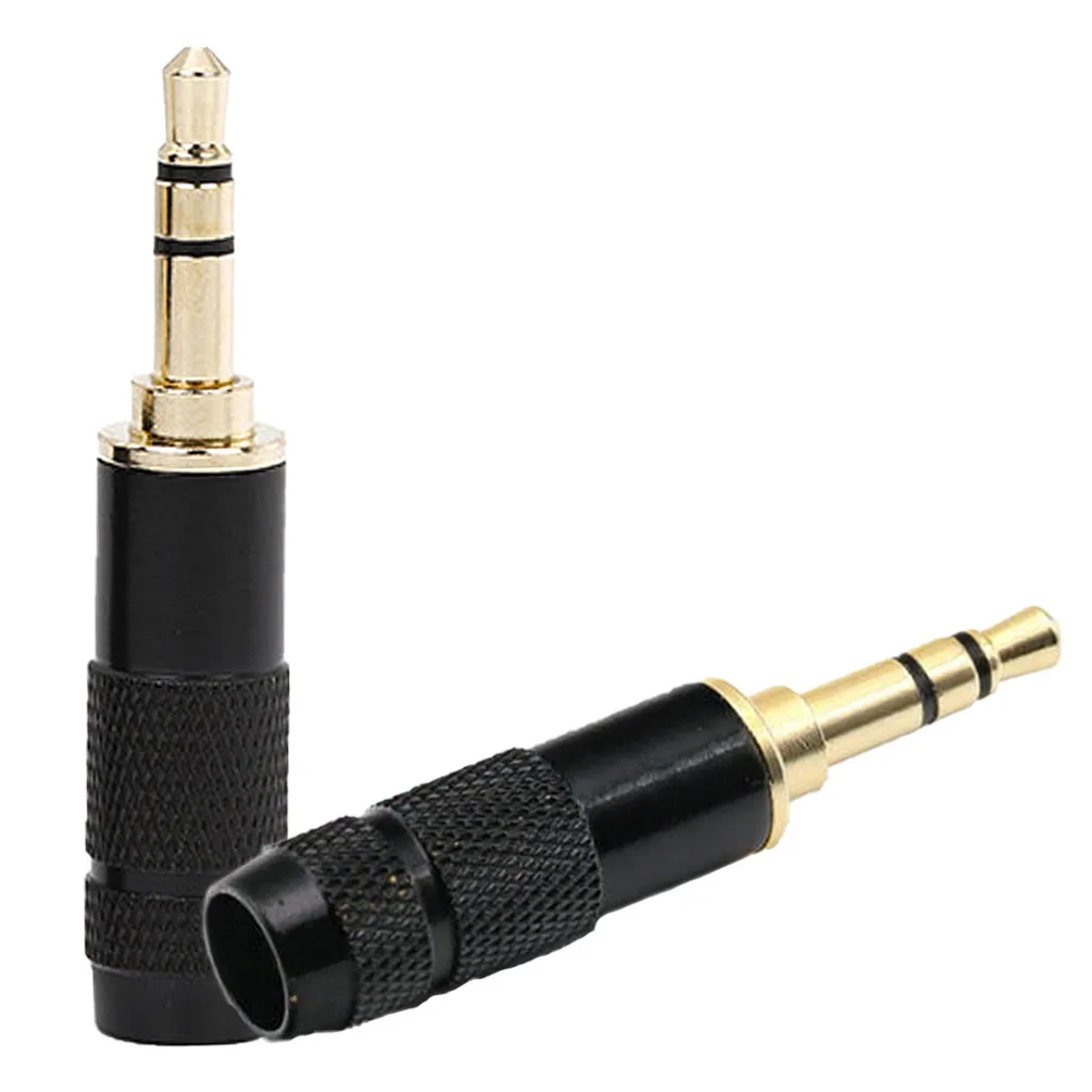 5 Stück 3,5-mm-Stereo-Audio-Klinken-Ersatz – DIY-Kopfhörer-Stecker aus Metall für Kopfhörer-Reparatur und benutzerdefinierte Kabelprojekte