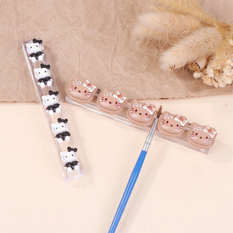 Sanrio Nail Pen Stand Cartoon Hello Kitty Acrylic Multi Grid Pen Rack Color Drawing Line Pen Frame Nail Tool