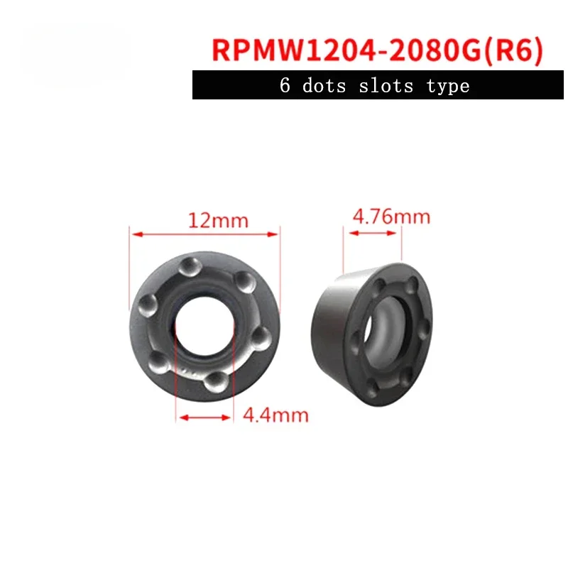 100% новое круглое лезвие R4 R5 R6 RPMT08T2 RPMW1204 RPMW1003, материал лезвия 2080 г для обработки закалочного материала hrc48-63 градусов