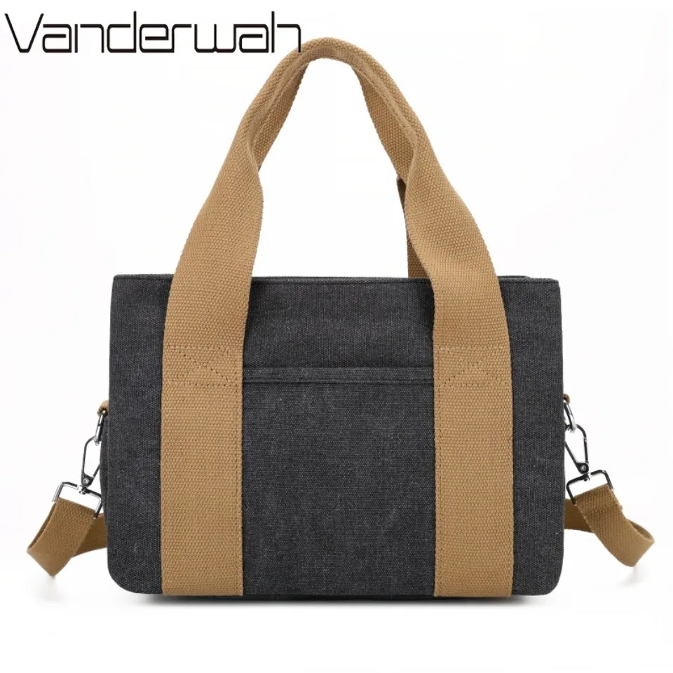

Women’s Casual Canvas Crossbody Bag with Adjustable Strap Daily Quality Travel Tote Multiple Compartments for Work & School