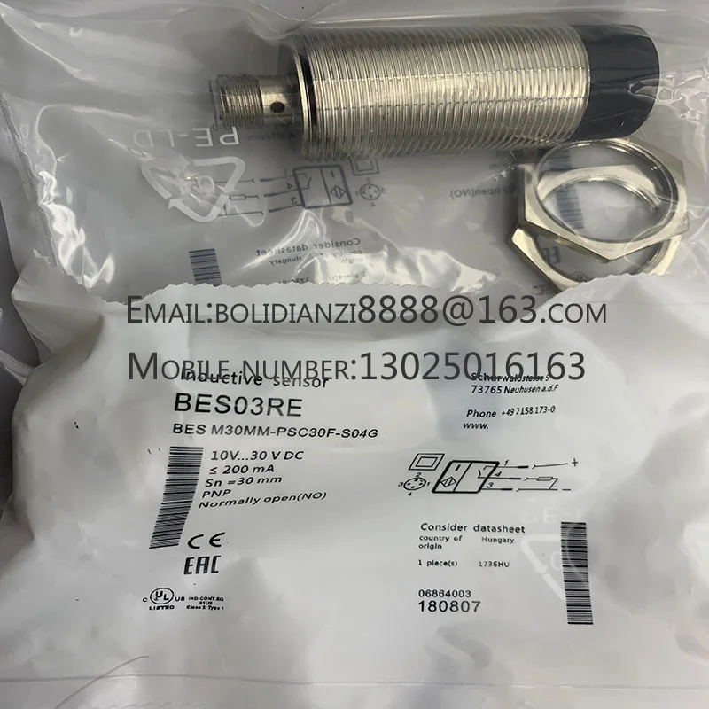 

Proximity switch sensor BES M18MI-PSC50B-BP05/-BP02/M04EC-PSD06B-BP02 BES 516-3007-E5-C-S4 in stock