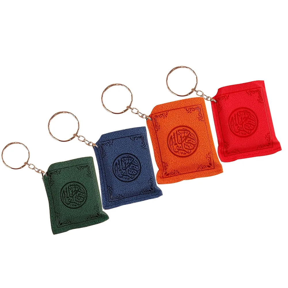 Mini 1 PC Unisex Bag Accessories Arabic Muslim Islamic Real Paper Decoration Key Ring Keychain Jewelry