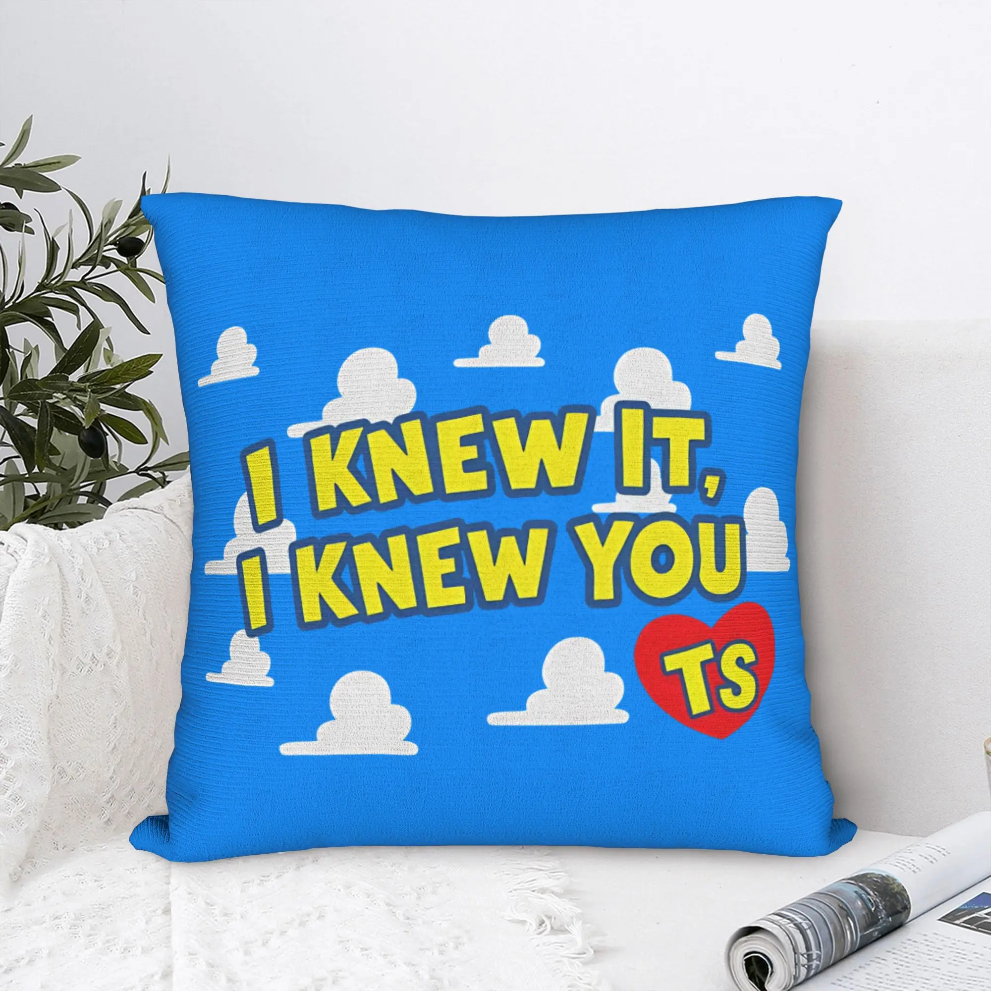 Cartoon Movie I Knew It I Knew You Square Pillow Cases TS5 Cushion Covers Custom Zipper Decor Throw Pillow Case Cover for Car